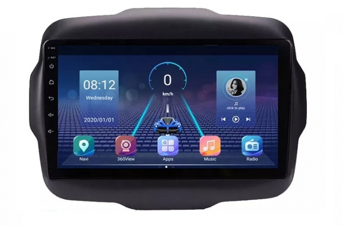 Navigatie Jeep Renegade ( 2015 - 2021 ) Android 14, 2GB RAM si 32GB ROM, Display IPS 9 inch, Camera Marsarier, Internet, Aplicatii, Wi Fi, Usb, Bluetooth [5]