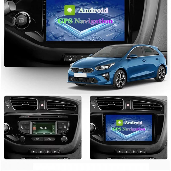 Navigatie Kia Ceed ( 2012 - 2020 ) , Android , Display 9 inch , 2GB RAM +32 GB ROM , Internet , 4G , Aplicatii , Waze , Wi Fi , Usb , Bluetooth , Mirrorlink [6]