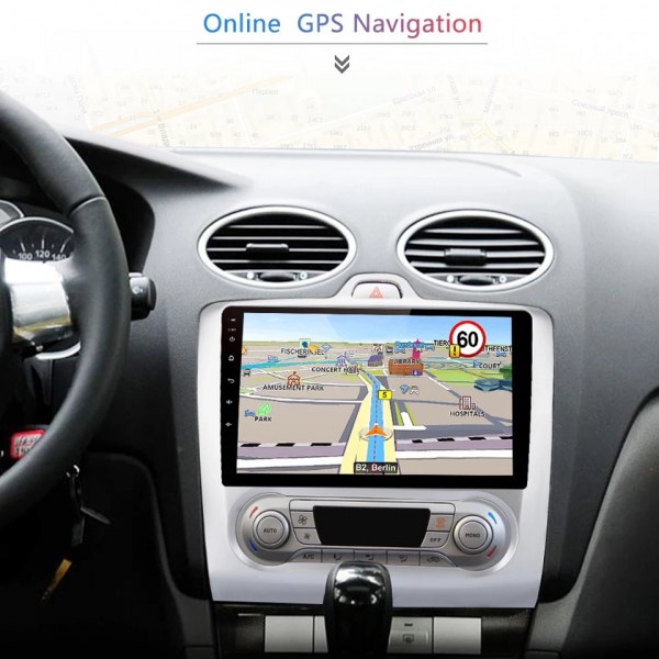 Navigatie Ford Focus ( 2004 - 2011 ) , Android 14 , Clima Manuala , Display 9 inch , 2GB RAM +32 GB ROM , Internet , 4G , Aplicatii , Waze , Wi Fi , Usb , Bluetooth , Mirrorlink [3]