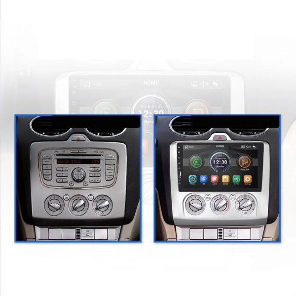 Navigatie Ford Focus ( 2004 - 2011 ) , Android 14 , Clima Manuala , Display 9 inch , 2GB RAM +32 GB ROM , Internet , 4G , Aplicatii , Waze , Wi Fi , Usb , Bluetooth , Mirrorlink [2]