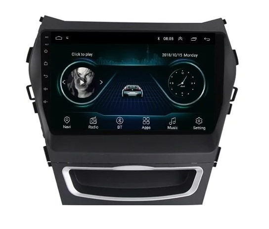 Navigatie Hyundai Santa Fe ix 45 ( 2012 - 2017 ) , Android 14, 2GB RAM si 32GB ROM, Display IPS 9 inch, Camera Marsarier, Internet, Aplicatii, Wi Fi, Usb, Bluetooth [6]