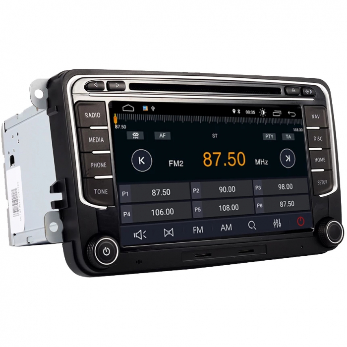 Navigatie gama SKODA SEAT cu ecran 7 " si DVD PLAYER , 4 GB RAM si 64 GB ROM, Slot Sim 4G, Procesor Octa Core, Carplay, Sunet DSP, Android, Aplicatii, Usb, Wi Fi, Bluetooth [4]