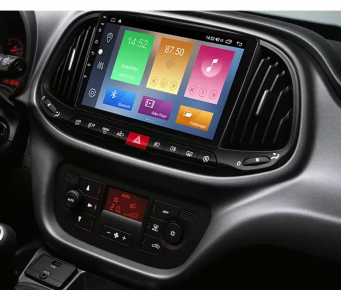 Navigatie Fiat Doblo ( 2015 - 2020 ) , Android , Display 9 inch , 2GB RAM +32 GB ROM , Internet , 4G , Aplicatii , Waze , Wi Fi , Usb , Bluetooth , Mirrorlink [4]