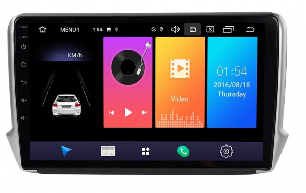 Navigatie Peugeot 208 / 2008 ( 2012 - 2020 ) , Android 14, 2GB RAM si 32GB ROM, Display IPS 9 inch, Camera Marsarier, Internet, Aplicatii, Wi Fi, Usb, Bluetooth [2]