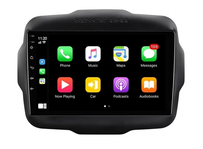 Navigatie Jeep Renegade ( 2015 - 2021 ) Android 14, 2GB RAM si 32GB ROM, Display IPS 9 inch, Camera Marsarier, Internet, Aplicatii, Wi Fi, Usb, Bluetooth [2]