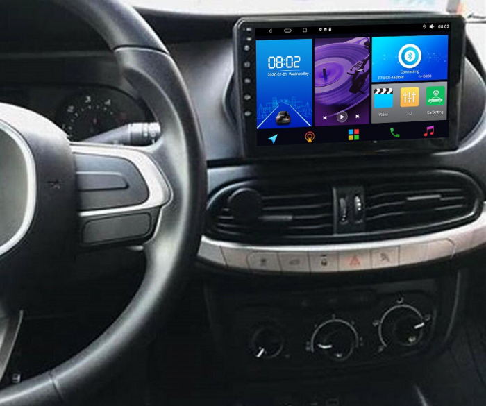 Navigatie Fiat Tipo Egea 2015 - 2021, 4 GB RAM si 64 GB ROM, Slot Sim 4G, Procesor Octa Core, Carplay, Sunet DSP, Android, Aplicatii, Usb, Wi Fi, Bluetooth [6]