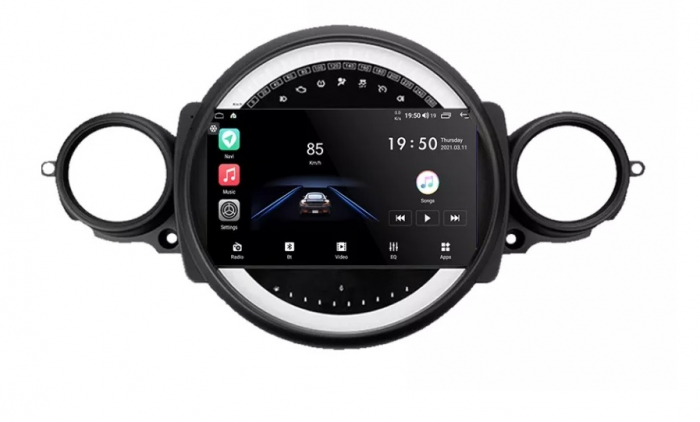 Navigatie Mini Cooper ( 2007 - 2015 ) Android , 2 GB RAM si 32 GB ROM , Internet , 4G , Aplicatii , Waze , Wi Fi , Usb , Bluetooth [2]