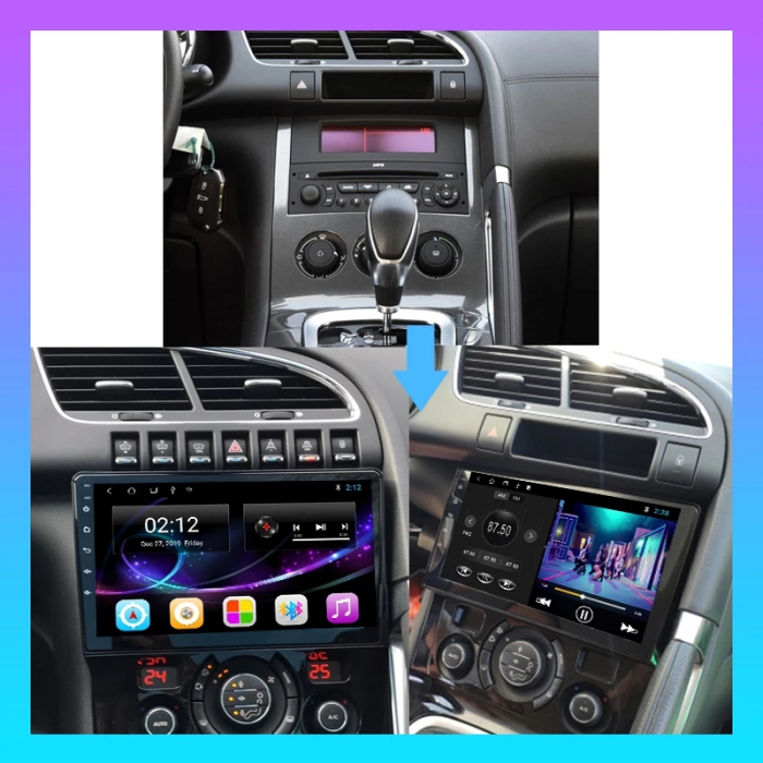 Navigatie Peugeot 3008 Citroen 3008  si 5008 ( 2009 - 2018 ) , 4 GB RAM si 64 GB ROM, Slot Sim 4G, Procesor Octa Core, Carplay, Sunet DSP, Android, Aplicatii, Usb, Wi Fi, Bluetooth [4]