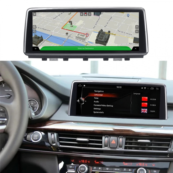 Navigatie BMW X6 F16 ( 2013 - 2017 ) , Android 14 , 4 GB RAM + 64 GB ROM , Internet , 4G , Aplicatii , Waze , Wi Fi , Usb , Bluetooth , Mirrorlink [2]