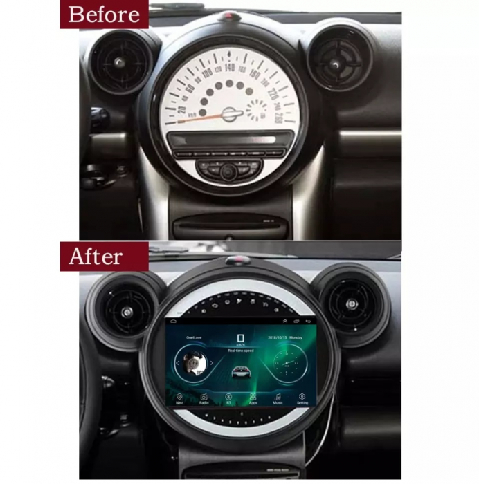 Navigatie Mini Cooper Countryman ( 2007 - 2014 ) Android , 2 GB RAM si 32 GB ROM , Internet , 4G , Aplicatii , Waze , Wi Fi , Usb , Bluetooth [2]
