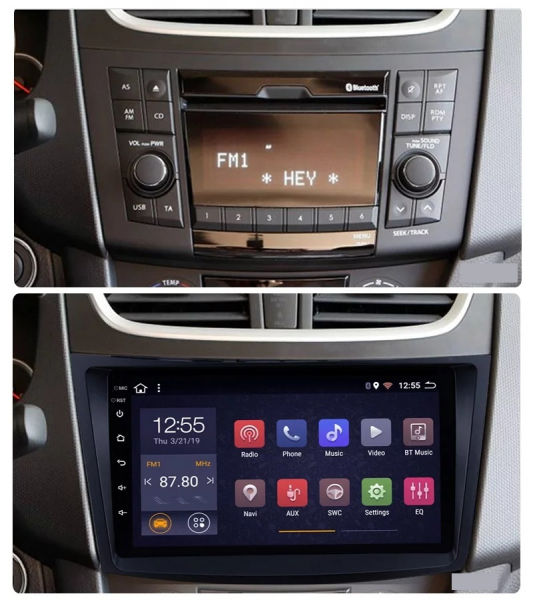 Navigatie Suzuki Swift ( 2010 - 2017 ) , Android 14, 2GB RAM si 32GB ROM, Display IPS 9 inch, Camera Marsarier, Internet, Aplicatii, Wi Fi, Usb, Bluetooth [2]