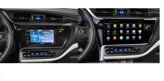 Navigatie Toyota Corolla ( 2017 - 2020 ) , Android 14 , Display 9 inch , 2GB RAM +32 GB ROM , Internet , 4G , Aplicatii , Waze , Wi Fi , Usb , Bluetooth , Mirrorlink [2]
