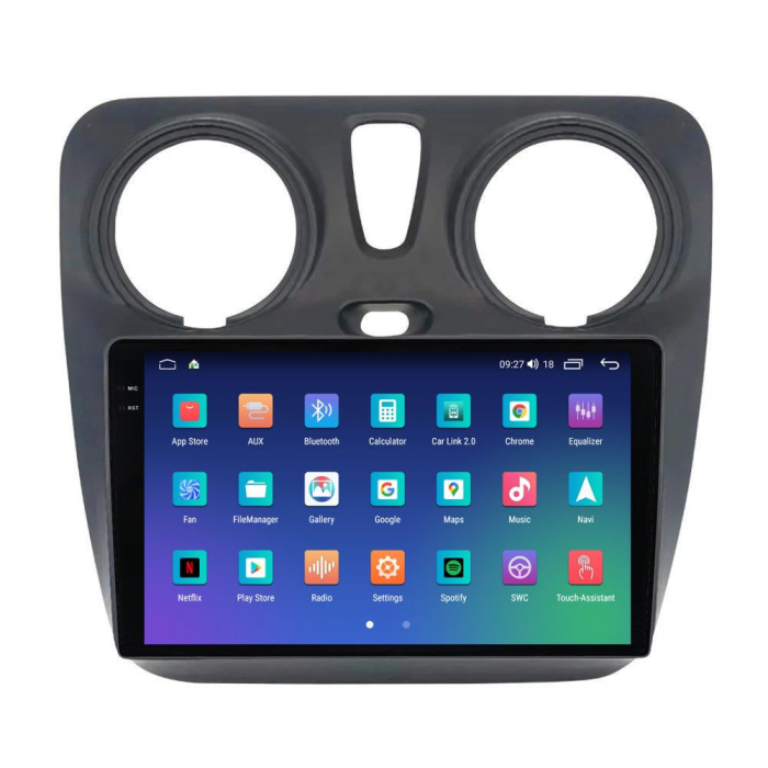 Navigatie Dacia Lodgy Dokker 2012 - 2018 Rezolutie 2K, Ecran QLED 9.5 inch, 8GB RAM si 128GB ROM, Android, Procesor Octacore, Slot sim 4G, Sunet DSP, Wireless Carplay [5]