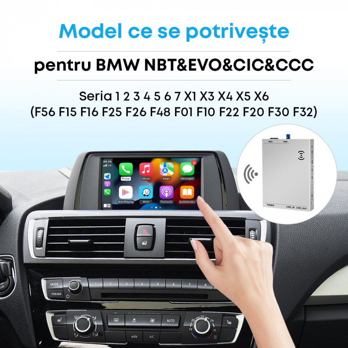 Interfata Carplay Android Auto pentru BMW gama CIC [8]