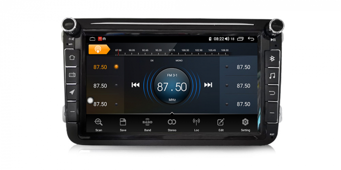 Navigatie VW Golf Passat Tiguan Touran Jetta Eos Polo Sharan Amarok Caddy , Ecran 8 inch , Android 13 , Internet , 4G , Aplicatii , Waze , Wi Fi , Usb , Bluetooth [3]
