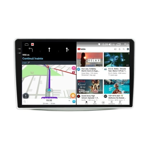 Navigatie Alfa Romeo Mito 2008 -2018 Rezolutie 2K, Ecran QLED 9.5 inch, 8GB RAM si 128GB ROM, Android, Procesor Octacore, Slot sim 4G, Sunet DSP, Wireless Carplay [6]