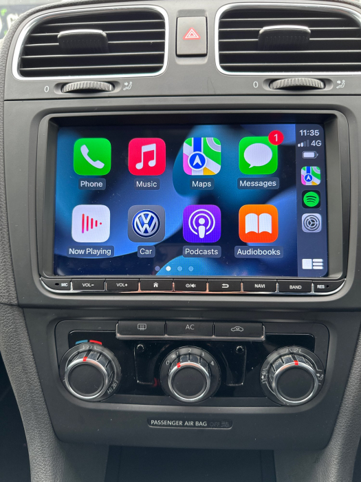 Navigatie Android 14 cu 4GB RAM pt VW Golf 5 6 Passat B6 B7 CC Tiguan Touran Polo Caddy Jetta T5 Eos Skoda Octavia Superb Seat Leon, Ecran 9 inch IPS, Carplay , Slot sim 4G, Procesor Octacor [5]