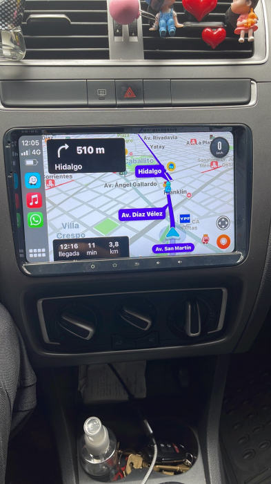 Navigatie Android 13 cu Carplay pt Skoda Octavia 2 Fabia Superb 2 Roomster Yeti , Ecran 9 inch IPS , 2 GB RAM +32 GB ROM , Internet , 4G , Aplicatii , Waze , Wi Fi , Usb , Bluetooth , Mirr [7]