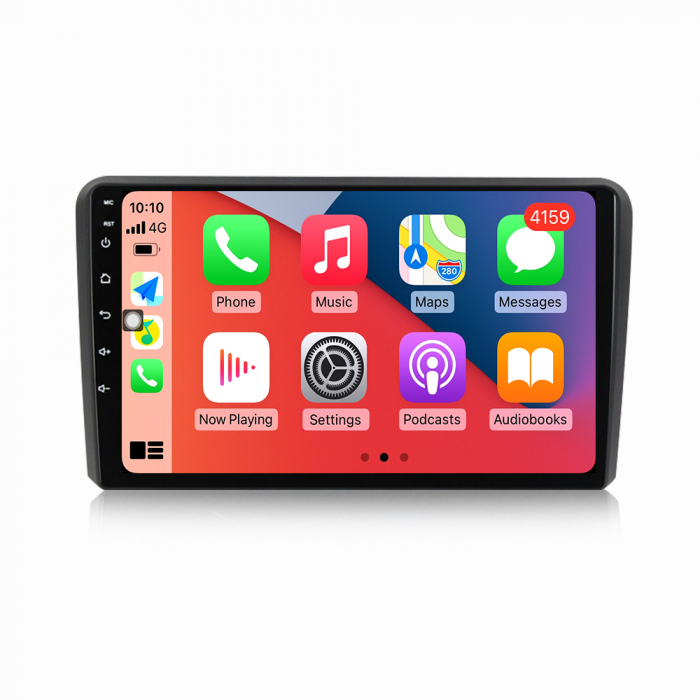 Navigatie Audi A3 ( 2002 - 2013 ) , 4GB RAM si 64GB ROM, Ecran QLED 9 inch, Android 14, Procesor Octacore, Slot sim 4G, Sunet DSP, Wireless Carplay si Android Auto, Camera Marsarier [2]