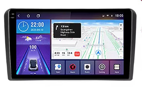 Navigatie Audi A3 ( 2002 - 2013 ) Android 14 , 4GB RAM , Procesor Quad Core , Wireless Carplay si Android auto , Display HD Touchscreen, Wi-Fi , Bluetooth, USB [5]
