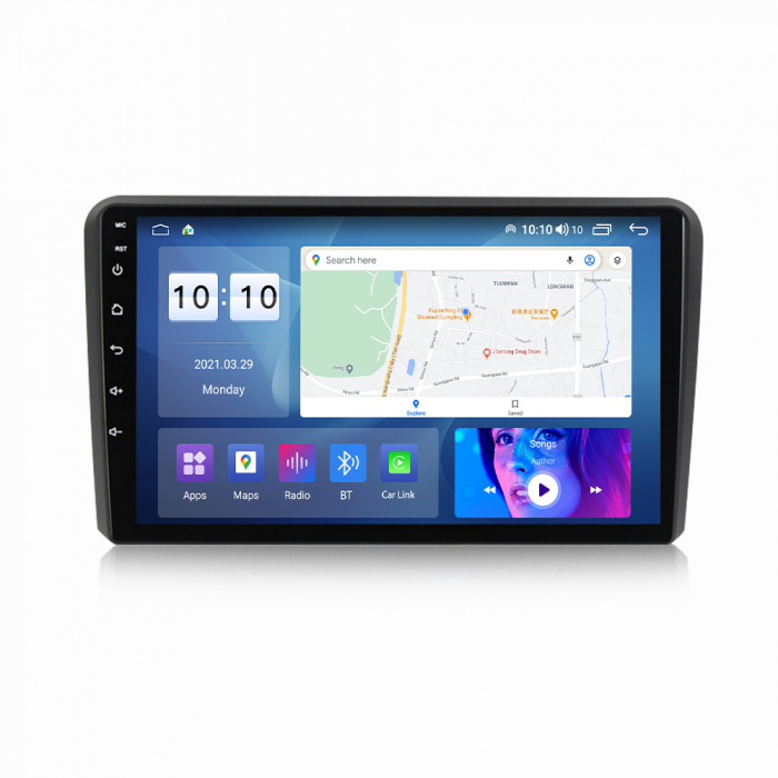 Navigatie Audi A3 ( 2002 - 2013 ) , Android , Display 9 inch , 2GB RAM +32 GB ROM , Internet , 4G , Aplicatii , Waze , Wi Fi , Usb , Bluetooth , Mirrorlink [1]