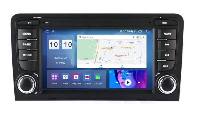 Navigatie Audi A3 din 2002 - 2013, 4 GB RAM si 64 GB ROM, Slot Sim 4G, Procesor Octa Core, Carplay, Sunet DSP, Android, Aplicatii, Usb, Wi Fi, Bluetooth [1]