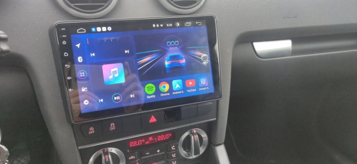 Navigatie Audi A3 din 2002-2013, Android 14, Wireless Carplay si Android Auto,2GB RAM si 32GB ROM, Display IPS 9 inch, Camera Marsarier, Internet, Aplicatii, Wi Fi, Usb, Bluetooth [4]