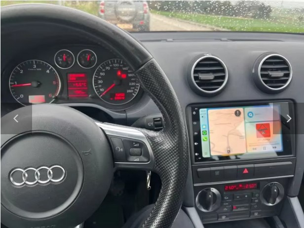 Navigatie Audi A3 din 2002-2013, Rezolutie 2K, Display QLED 9.5 inch, 4GB RAM si 64GB ROM, Android, Procesor Octacore, Slot sim 4G, Sunet DSP, Wireless Carplay si Android Auto, Camera Marsarier, USB, [9]