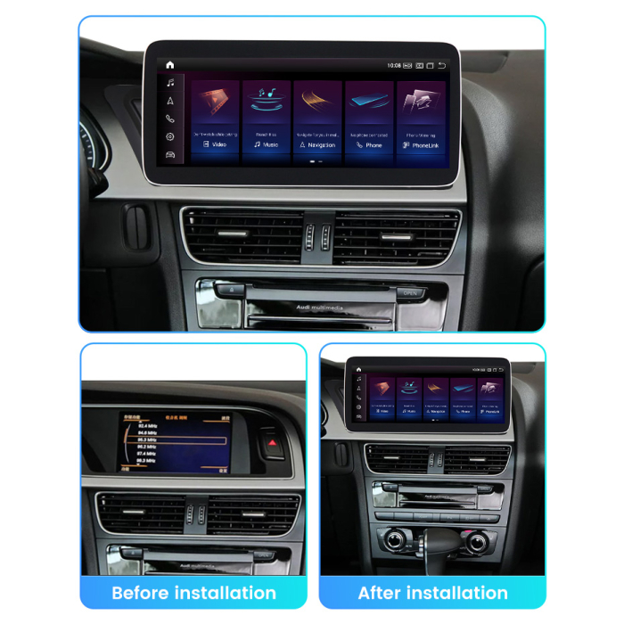 Navigatie Audi A4 A5 B8 ( 2009 - 2016) , Audi Concert / Symphony , Android 13 , 6GB RAM +64 GB ROM , Slot Sim 4G LTE , Display 10 inch , Procesor Octa Core , Internet [3]