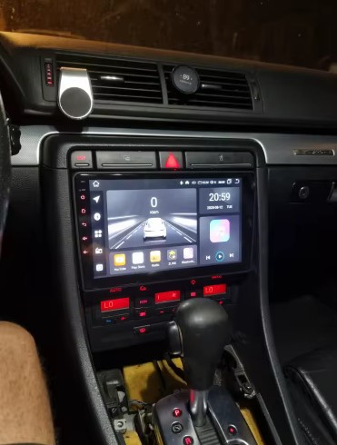 Navigatie Audi A4 B6 B7 Seat Exeo din 2001-2008, Android 14, Wireless Carplay si Android Auto,2GB RAM si 32GB ROM, Display IPS 9 inch, Camera Marsarier, Internet, Aplicatii, Wi Fi, Usb, Bluetooth [9]