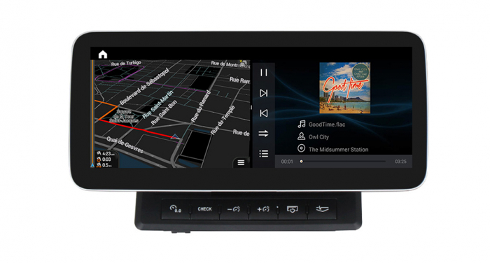 Navigatie Audi A6 C6  ( 2005 - 2011 ) MMI 2G ,  4 GB RAM si 64 GB ROM, Slot Sim 4G, Procesor Octa Core, Carplay, Sunet DSP, Android, Aplicatii, Usb, Wi Fi, Bluetooth [9]