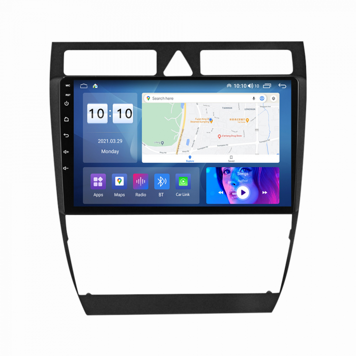 Navigatie Audi A6 C5 din 1997-2004, Android 14 , 4GB RAM, Octacore, Slot Sim 4G, DSP, GPS, Wi-FI, Carplay, Android Auto, USB, Bluetooth, Waze, Touchscreen, 9 inch [4]