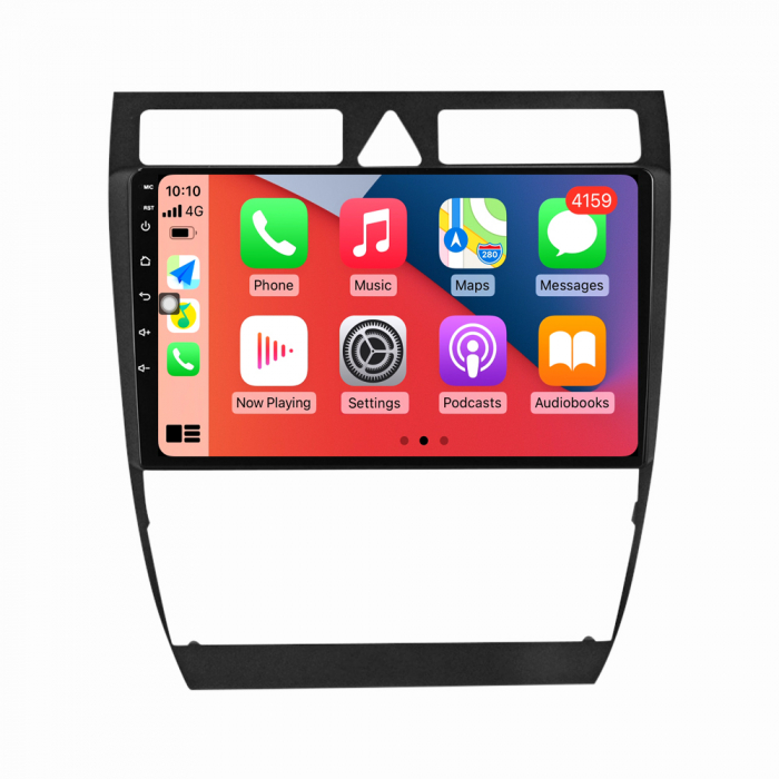 Navigatie Audi A6 C5 din 1997 - 2004, 8GB RAM si 128GB ROM, Ecran QLED 9 inch, Android 14, Procesor Octacore, Slot sim 4G, Sunet DSP, Wireless Carplay si Android Auto, Camera Marsarier [4]