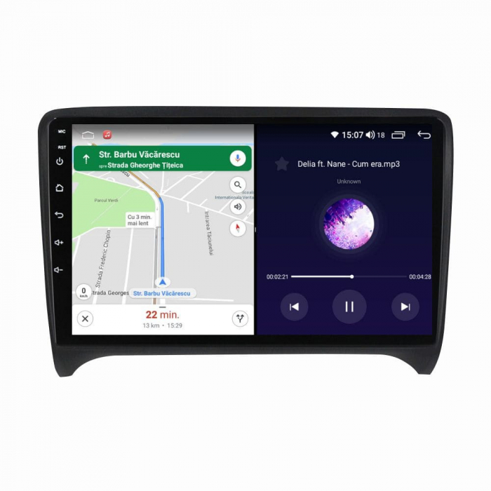 Navigatie Audi TT din 2006 - 2012, 8GB RAM si 128GB ROM, Ecran QLED 9 inch, Android 14, Procesor Octacore, Slot sim 4G, Sunet DSP, Wireless Carplay si Android Auto, Camera Marsarier [4]