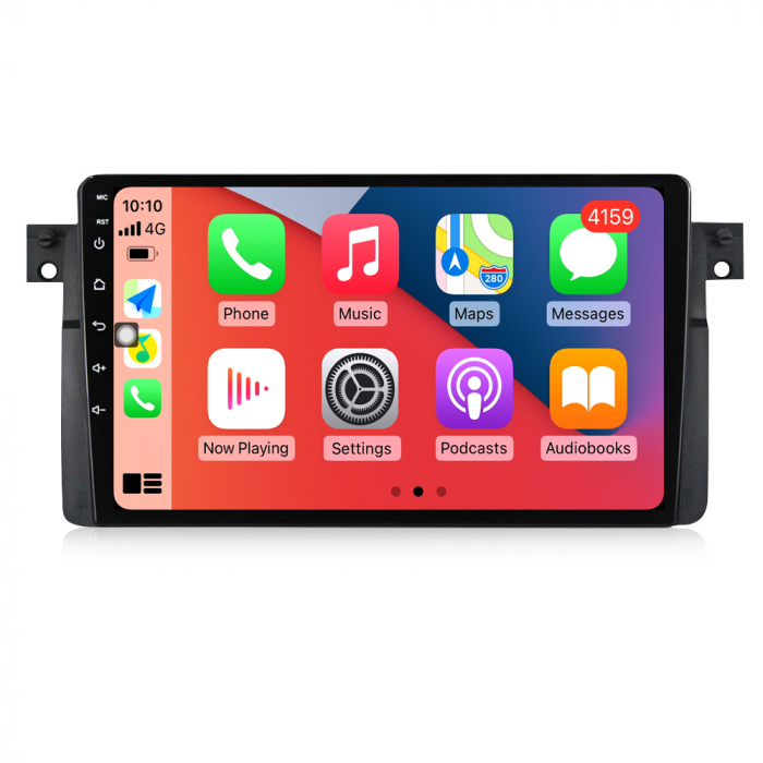 Navigatie BMW E46 din 1999 - 2006, 8GB RAM si 128GB ROM, Ecran QLED 9 inch, Android 14, Procesor Octacore, Slot sim 4G, Sunet DSP, Wireless Carplay si Android Auto, Camera Marsarier [4]