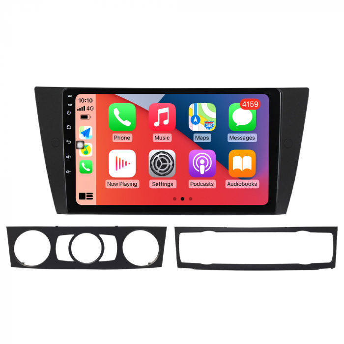 Navigatie BMW E90 E91 E92 E93 din 2005 - 2012, 8GB RAM si 128GB ROM, Ecran QLED 9 inch, Android 14, Procesor Octacore, Slot sim 4G, Sunet DSP, Wireless Carplay si Android Auto, Camera Marsarier [4]
