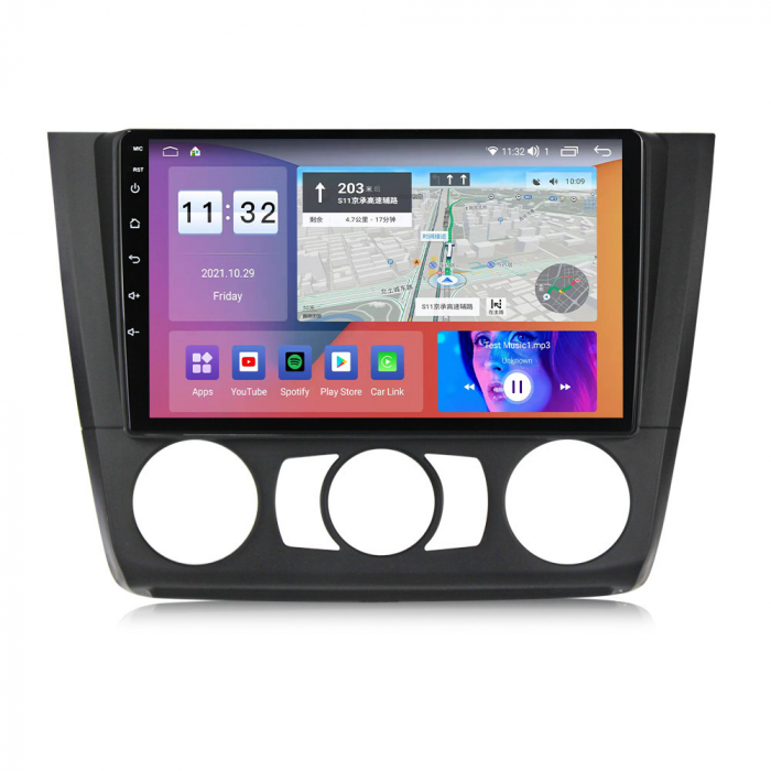Navigatie BMW Seria 1 E87 E88 din 2004-2012, Android 14, Wireless Carplay si Android Auto, 2GB RAM si 32GB ROM, Display IPS 9 inch, Camera Marsarier, Internet, Aplicatii, Wi Fi, Usb, Bluetooth [4]