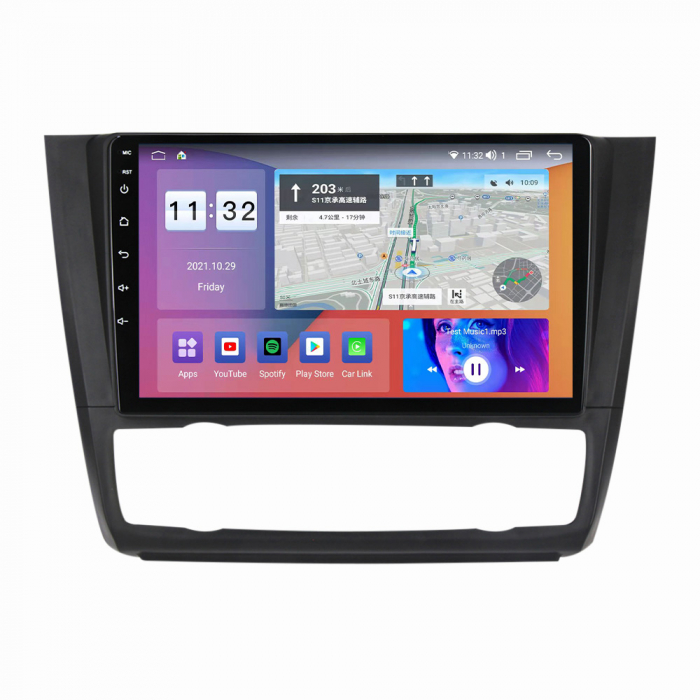 Navigatie BMW Seria 1 E87 E88 din 2004-2012, Android 14, Wireless Carplay si Android Auto, 2GB RAM si 32GB ROM, Display IPS 9 inch, Camera Marsarier, Internet, Aplicatii, Wi Fi, Usb, Bluetooth [2]