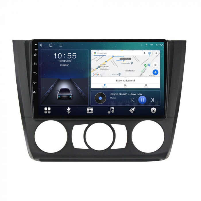 Navigatie BMW Seria 1 E87 E88 din 2004-2012 Android 14 , 4GB RAM , Procesor Quad Core , Wireless Carplay si Android auto , Display HD Touchscreen, Wi-Fi , Bluetooth, USB [2]