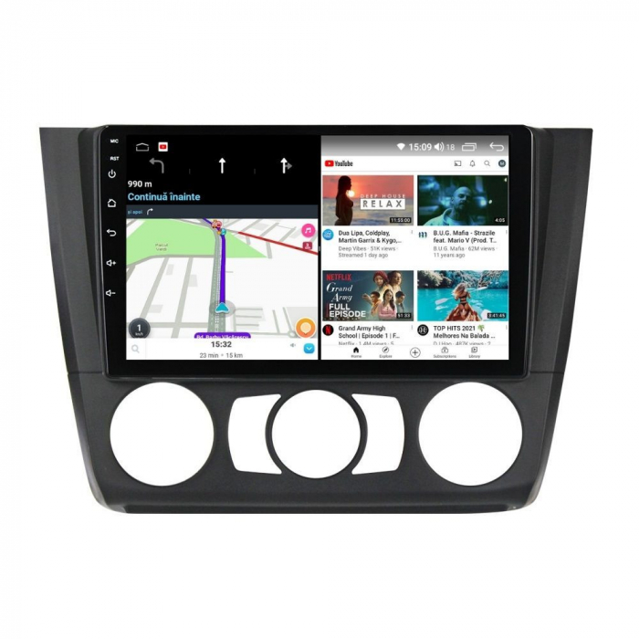 Navigatie BMW Seria 1 E87 E88 din 2004-2012 Android 14 , 4GB RAM , Procesor Quad Core , Wireless Carplay si Android auto , Display HD Touchscreen, Wi-Fi , Bluetooth, USB [4]