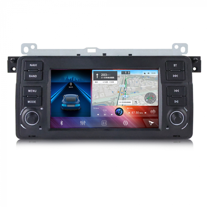 Navigatie BMW Seria 3 E46 , Android 14, Wireless Carplay si Android Auto, 2GB RAM si 32GB ROM, Display IPS 7 inch, Camera Marsarier, Internet, Aplicatii, Wi Fi, Usb, Bluetooth [4]