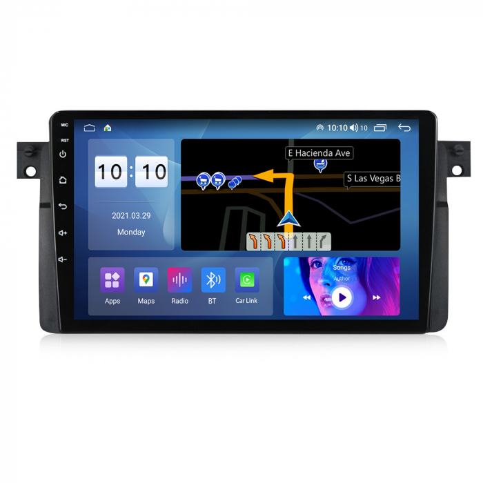 Navigatie BMW SERIA 3 E46 din 1999-2006, Android 14 , 4GB RAM, Octacore, Slot Sim 4G, DSP, GPS, Wi-FI, Carplay, Android Auto, USB, Bluetooth, Waze, Touchscreen, 9 inch [4]