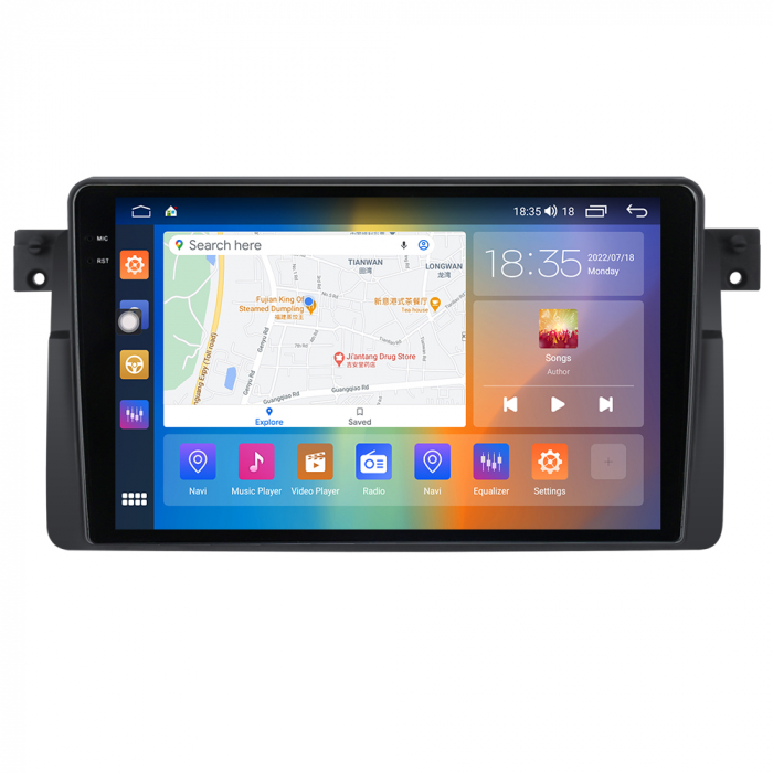 Navigatie BMW SERIA 3 E46 din 1999-2006, Rezolutie 2K, Display QLED 9.5 inch, 4GB RAM si 64GB ROM, Android, Procesor Octacore, Slot sim 4G, Sunet DSP, Wireless Carplay si Android Auto, Camera Marsarie [4]