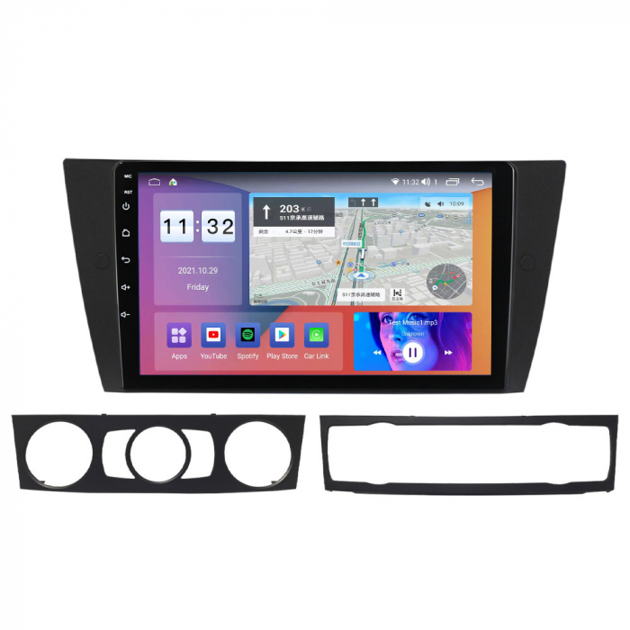 Navigatie BMW Seria 3 E90 E91 E92 E93 din 2005-2012, Android 14, Wireless Carplay si Android Auto,2GB RAM si 32GB ROM, Display IPS 9 inch, Camera Marsarier, Internet, Aplicatii, Wi Fi, Usb, Bluetooth [4]