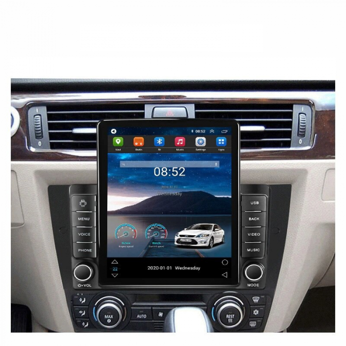 Navigatie BMW Seria 3 E90 E91 E92 E93 din 2005-2012, Display TESLA 9.5 inch, 2GB RAM si 32GB ROM, Wireless Carplay si Android Auto, Procesor Octacore, Slot sim 4G, Sunet DSP, Camera Marsarier, Bluetoo [3]