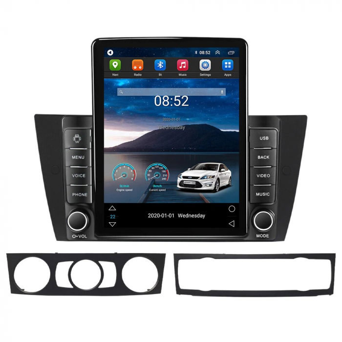 Navigatie BMW Seria 3 E90 E91 E92 E93 din 2005-2012, Display TESLA 9.5 inch, 2GB RAM si 32GB ROM, Wireless Carplay si Android Auto, Procesor Octacore, Slot sim 4G, Sunet DSP, Camera Marsarier, Bluetoo [2]