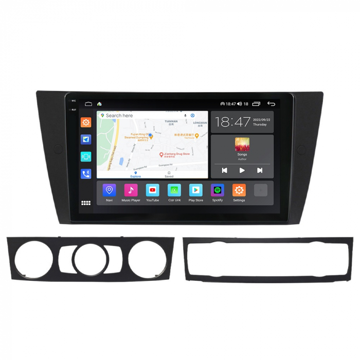 Navigatie BMW Seria 3 E90 E91 E92 E93 din 2005-2012, Rezolutie 2K, Display QLED 9.5 inch, 4GB RAM si 64GB ROM, Android, Procesor Octacore, Slot sim 4G, Sunet DSP, Wireless Carplay si Android Auto, Cam [4]