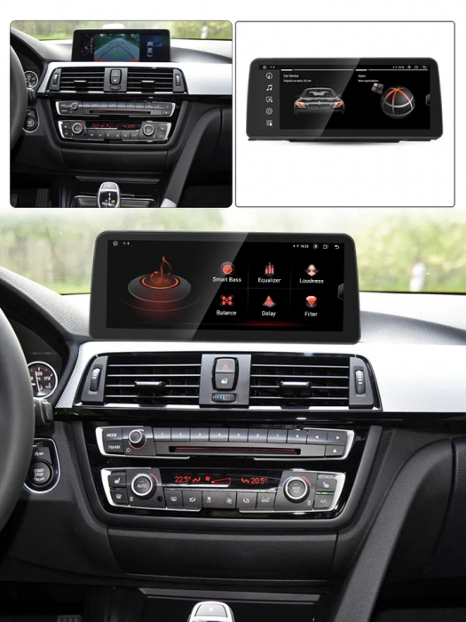 Navigatie BMW Seria 4 F32 din 2013 - 2020, Ecran 12.3 inch QLED Bluray Full HD 1920 * 720p, 4GB RAM si 64GB ROM, Carplay Wireless si Android Auto, Procesor Octacore, Slot Sim 4G [9]
