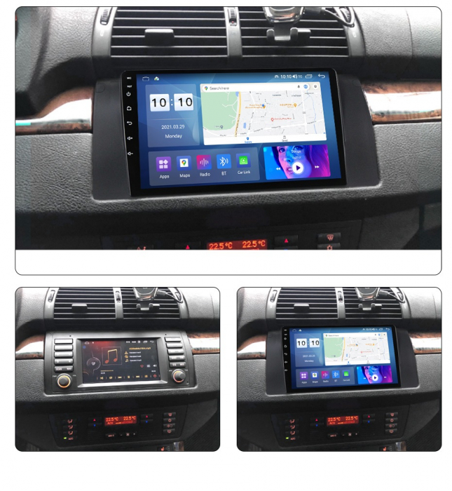 Navigatie BMW Seria 5 E39 X5 E53 , Android , Display 9 inch , 2GB RAM +32 GB ROM , Internet , 4G , Aplicatii , Waze , Wi Fi , Usb , Bluetooth , Mirrorlink [4]
