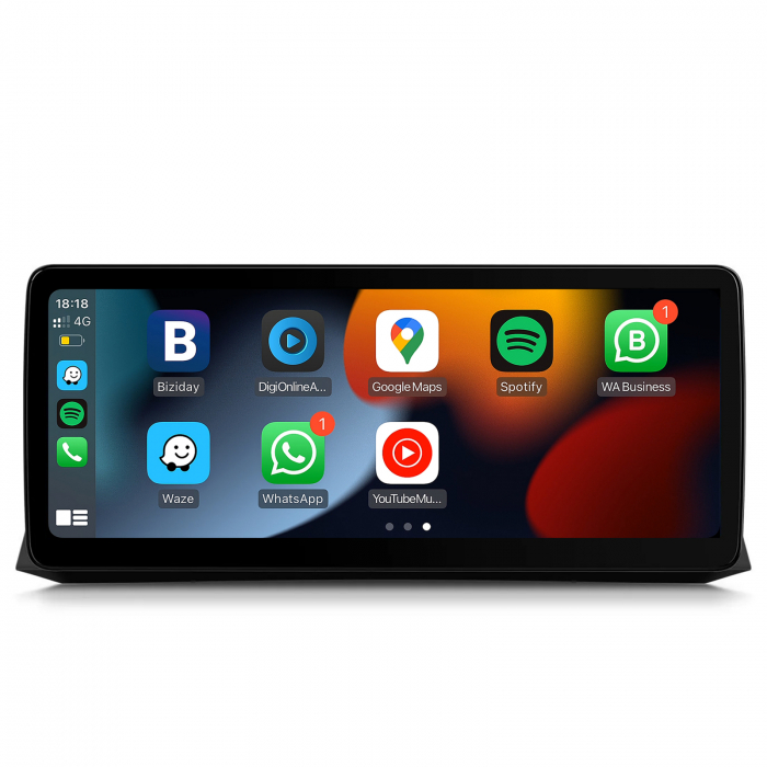 Navigatie BMW Seria 5 E60 E61 din 2004 - 2010, Ecran 12.3 inch QLED Bluray Full HD 1920 * 720p, 4GB RAM si 64GB ROM, Carplay Wireless si Android Auto, Procesor Octacore, Slot Sim 4G [11]